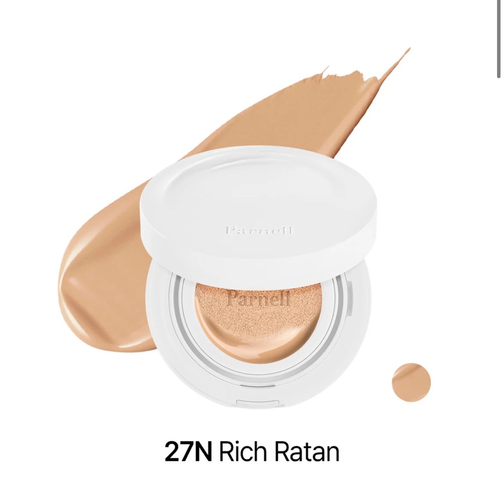 NWT- Parnell Cicamanu Serum & Makeup Coverage All in One Cushion 27 Rich Ratan